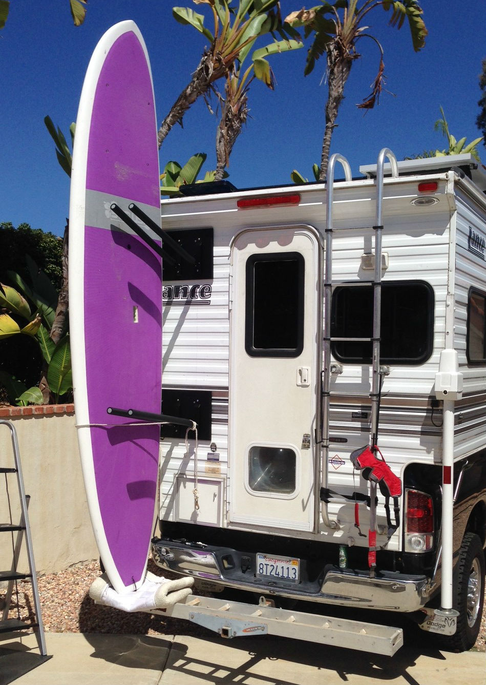 vertical paddleboard rack