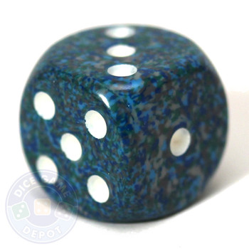 Speckled d6 dice - Sea Speckled d6 dice - Sea