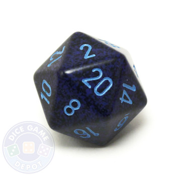 Big d20 - 34mm speckled Cobalt dice Big d20 - 34mm speckled Cobalt dice