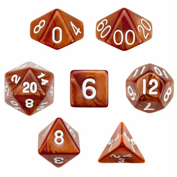 Copper Sands dice set Copper Sands dice set