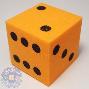 Foam Dice - 25mm - Orange Foam Dice - 25mm - Orange