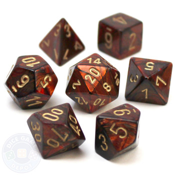 D&D 7-piece dice set - Scarab - Blue Blood D&D 7-piece dice set - Scarab - Blue Blood