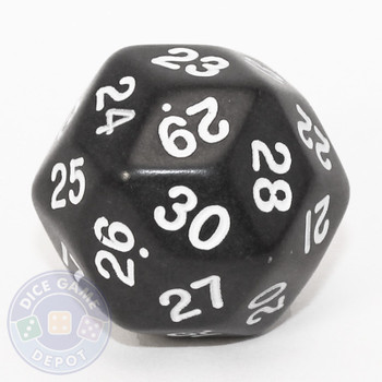 30-sided dice - Black 30-sided dice - Black