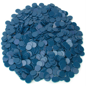 Solid blue bingo chips/counting chips Solid blue bingo chips/counting chips