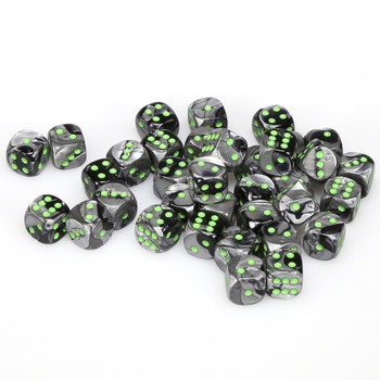 12mm Gemini Black and Gray d6s - Set of 36 12mm Gemini Black and Gray d6s - Set of 36