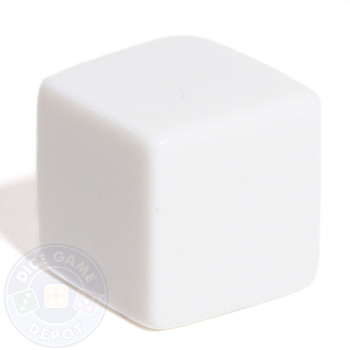 19mm Blank Dice - White 19mm Blank Dice - White