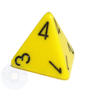 d4 - Opaque Yellow - Top-read d4 - Opaque Yellow - Top-read