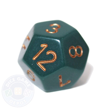 12-sided dice - Dusty Green 12-sided dice - Dusty Green