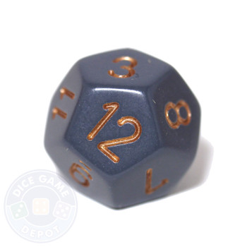 12-sided dice - Dark Gray 12-sided dice - Dark Gray