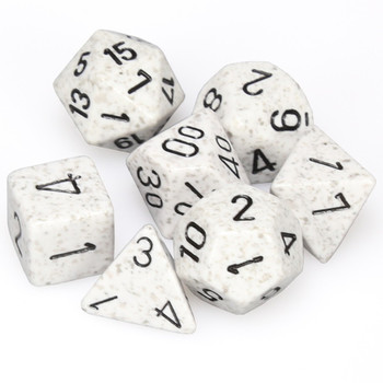 Speckled dice set - Arctic Camo Speckled dice set - Arctic Camo