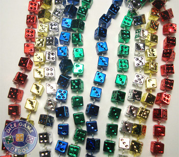 Dice bead throw necklaces Dice bead throw necklaces