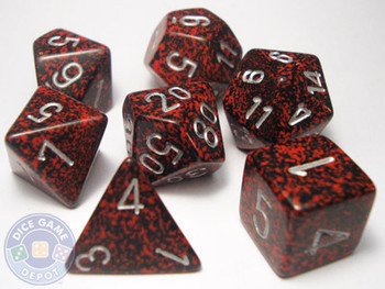 Silver Volcano Dice Set Silver Volcano Dice Set