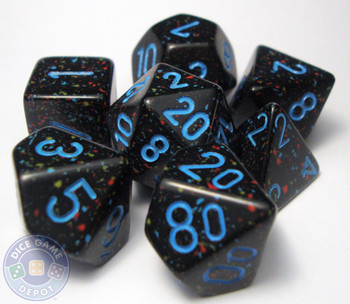 Blue Stars polyhedral dice set Blue Stars polyhedral dice set