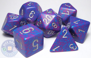 RPG dice set - Silver Tetra RPG dice set - Silver Tetra