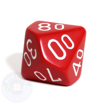 d10 percentile tens dice - Red d10 percentile tens dice - Red