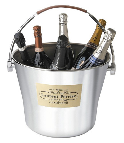 Champagne Bowl with Leather Handle