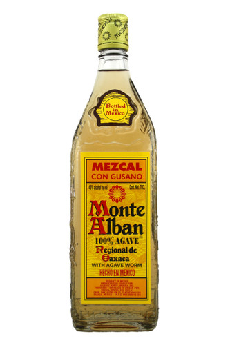 Monte Alban Mezcal with Agave Worm