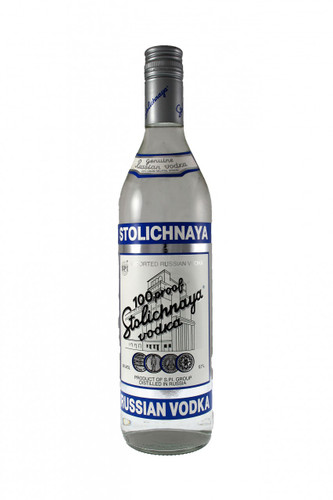 Stolichnaya 100 proof Blue Label Russian Vodka