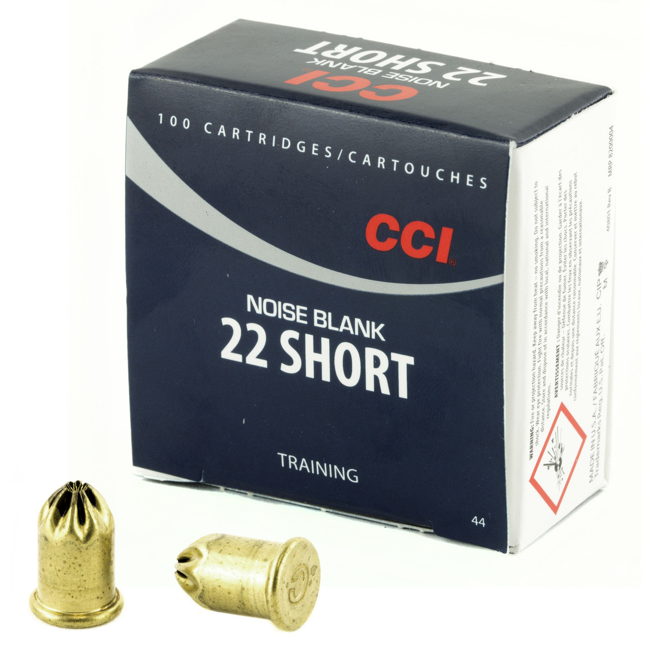 CCI Ammunition .22 Short Blanks 100 Rounds / Box CLIMAGS