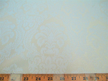 Discount Fabric 72 inches wide Drapery Jacquard Damask Floral Ivory 49DR Discount Fabric 72 inches wide Drapery Jacquard Damask Floral Ivory 49DR