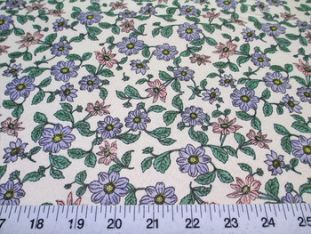 Discount Fabric Cotton Apparel Pink, Blue and Green Floral 308K Discount Fabric Cotton Apparel Pink, Blue and Green Floral 308K