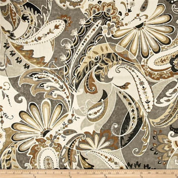 Discount Fabric Richloom Upholstery Drapery Reynard Charcoal Paisley Floral 42MM Discount Fabric Richloom Upholstery Drapery Reynard Charcoal Paisley Floral 42MM
