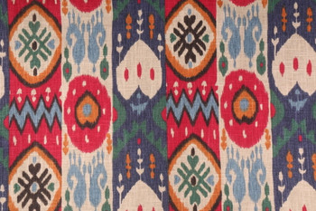 Discount Fabric Richloom Upholstery Drapery Linen Kachina Berry Ikat Tribal 22NN Discount Fabric Richloom Upholstery Drapery Linen Kachina Berry Ikat Tribal 22NN