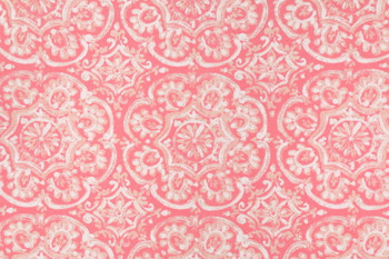 Discount Fabric Richloom Solarium Indoor Outdoor Westphalia Coral Floral 34NN Discount Fabric Richloom Solarium Indoor Outdoor Westphalia Coral Floral 34NN