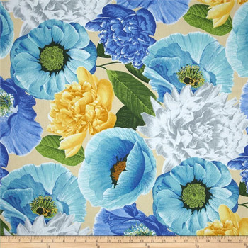 Discount Fabric Richloom Upholstery Drapery Sidera Bluebell Sateen Floral 40NN Discount Fabric Richloom Upholstery Drapery Sidera Bluebell Sateen Floral 40NN