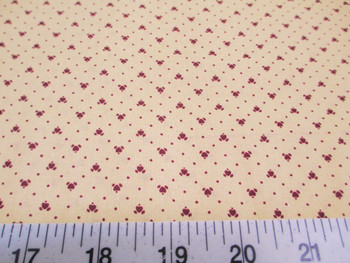 Discount Fabric Cotton Apparel Keepsake Calico Burgundy Heart 12T Discount Fabric Cotton Apparel Keepsake Calico Burgundy Heart 12T