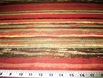 Discount Fabric Upholstery Drapery Painterly Persimmon Jacquard Stripe 22DD Discount Fabric Upholstery Drapery Painterly Persimmon Jacquard Stripe 22DD
