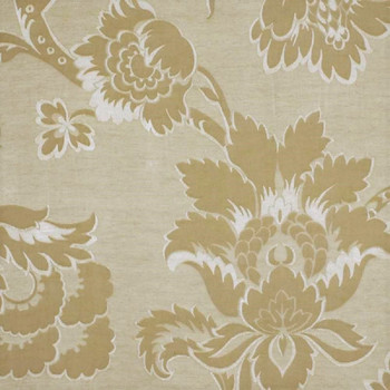 Fabric Robert Allen Beacon Hill Royal Leaf Champagne Linen Floral Drapery 20HH Fabric Robert Allen Beacon Hill Royal Leaf Champagne Linen Floral Drapery 20HH