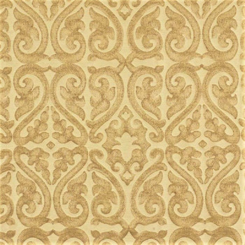 Fabric Robert Allen Beacon Hill Topiary Scroll Yellow Lotus Silk Drapery 25*J Fabric Robert Allen Beacon Hill Topiary Scroll Yellow Lotus Silk Drapery 25*J