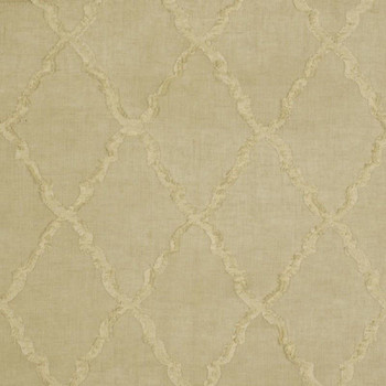 Fabric Robert Allen Beacon Hill Deblois Linen Embroidered Lattice Drapery 31II Fabric Robert Allen Beacon Hill Deblois Linen Embroidered Lattice Drapery 31II