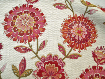 Fabric Richloom Upholstery Drapery Periwinkle Fuchsia Chenille Floral 33GG Fabric Richloom Upholstery Drapery Periwinkle Fuchsia Chenille Floral 33GG