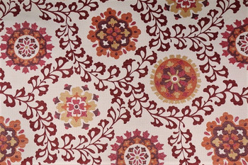 Fabric Richloom Upholstery Drapery Alango Tomato Jacquard Tapestry Floral 21GG Fabric Richloom Upholstery Drapery Alango Tomato Jacquard Tapestry Floral 21GG