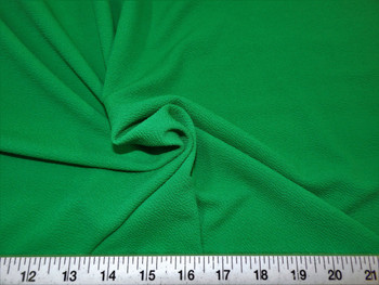 Discount Fabric Liverpool Textured 4 way Stretch Scuba Kelly Green 03LP Discount Fabric Liverpool Textured 4 way Stretch Scuba Kelly Green 03LP