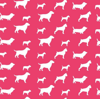 Discount Fabric Premier Prints Best Friend Candy Pink and White Dogs PR22 Discount Fabric Premier Prints Best Friend Candy Pink and White Dogs PR22