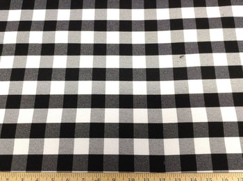 Discount 58 inch wide Tablecloth Fabric Black and White Check 22DR Discount 58 inch wide Tablecloth Fabric Black and White Check 22DR