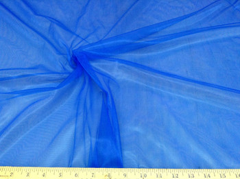 Discount Fabric Stretch Voile Blue 108 inch Sheer 302VO Discount Fabric Stretch Voile Blue 108 inch Sheer 302VO