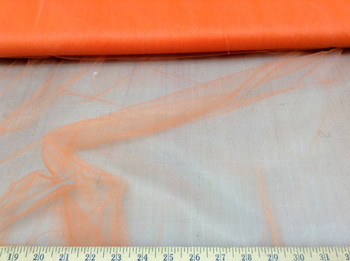 Discount Fabric 54 inch Tulle Orange sheer 30TU Free Ship Discount Fabric 54 inch Tulle Orange sheer 30TU Free Ship