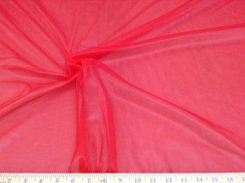 Discount Fabric nylon Tricot Red 15 denier Lustre SheerTM PAY306 Discount Fabric nylon Tricot Red 15 denier Lustre SheerTM PAY306
