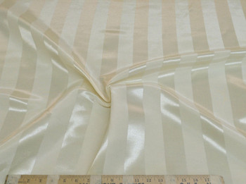 Discount Tablecloth Fabric Brocade Satin Stripe Ivory 30DR Discount Tablecloth Fabric Brocade Satin Stripe Ivory 30DR