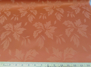 Discount Tablecloth Fabric Jacquard Floral Terracotta 08DR Discount Tablecloth Fabric Jacquard Floral Terracotta 08DR