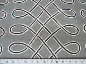 Discount Fabric Robert Allen Upholstery Drapery Multi Loop Storm Grey 04RA Discount Fabric Robert Allen Upholstery Drapery Multi Loop Storm Grey 04RA