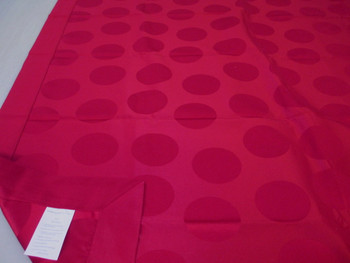 Robert Allen Holiday 79" x 54" Tablecloth Table Cloth Cranberry Circles Robert Allen Holiday 79" x 54" Tablecloth Table Cloth Cranberry Circles
