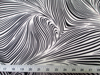 Discount Fabric Printed Lycra Spandex Stretch Abstract Zebra Black White 201F Discount Fabric Printed Lycra Spandex Stretch Abstract Zebra Black White 201F
