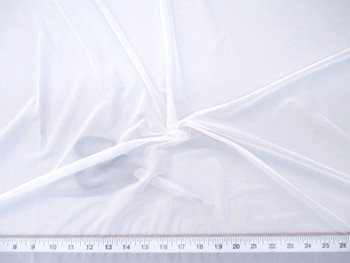 Discount Fabric White PowerNet Mesh Spandex 4 way Stretch sheer 200PO Discount Fabric White PowerNet Mesh Spandex 4 way Stretch sheer 200PO