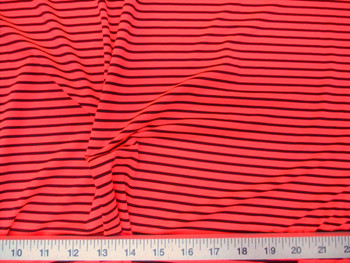 Discount Fabric Printed Nylon Lycra Spandex Hot Pink and Black Stripe 708LY Discount Fabric Printed Nylon Lycra Spandex Hot Pink and Black Stripe 708LY