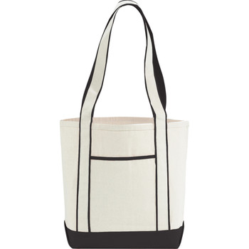 Black 10 oz. Cotton Canvas Top Sail Boat Tote | Hardgoods.ca Black 10 oz. Cotton Canvas Top Sail Boat Tote | Hardgoods.ca